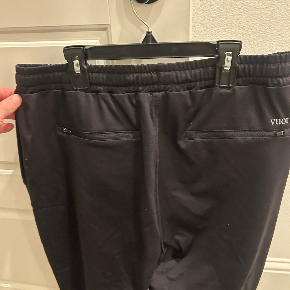 Vuori Black Joggers with White Drawstring - Picture 4 of 7